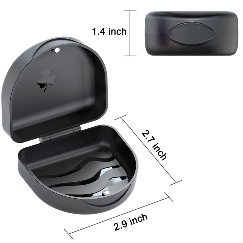 Braces box Braces box Dento Box splint box (also for bite splint, grinder splint) 1 piece orthodontic box (black). Black 2 - NewNest Australia