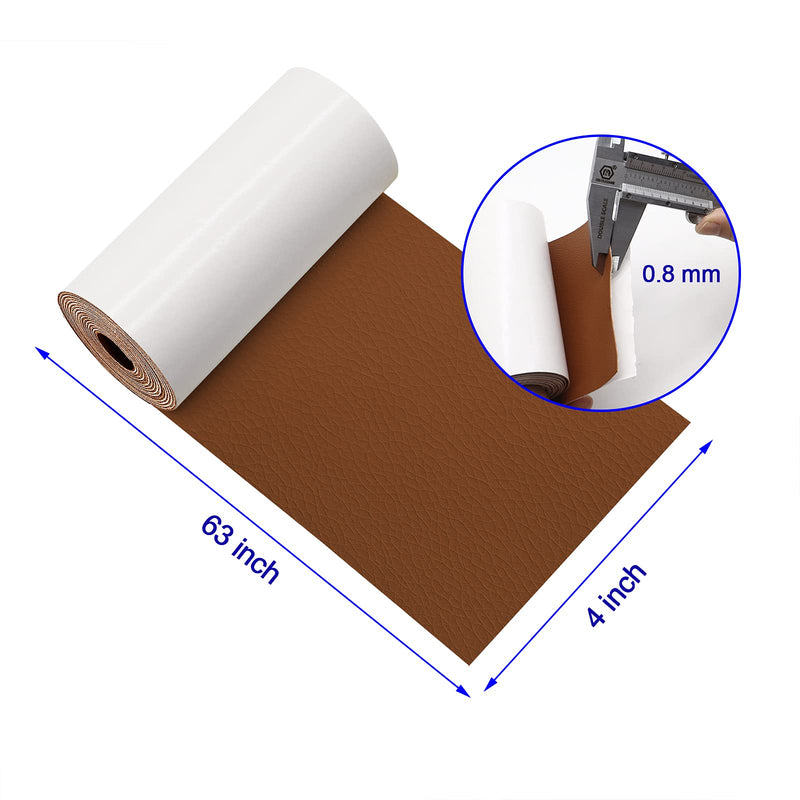 Leather Repair Tape, 2 Packs 4 x 63 Inch High Thickness Upgrading Adhesives Leather Repair Patch for Couches, Leather Repair Kit for Furniture, Sofa Vinyl Car Seats Chairs Shoes Down Jackets Handbags White - NewNest Australia