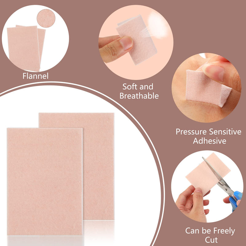35 Sheets Moleskin Adhesive Tape Moleskin Adhesive Pads Shoes Moleskin Padding Bubble Prevention Tape Bubble Pad For Boots Hiking Reduces Friction Pain Light Brown (Lint) - NewNest Australia