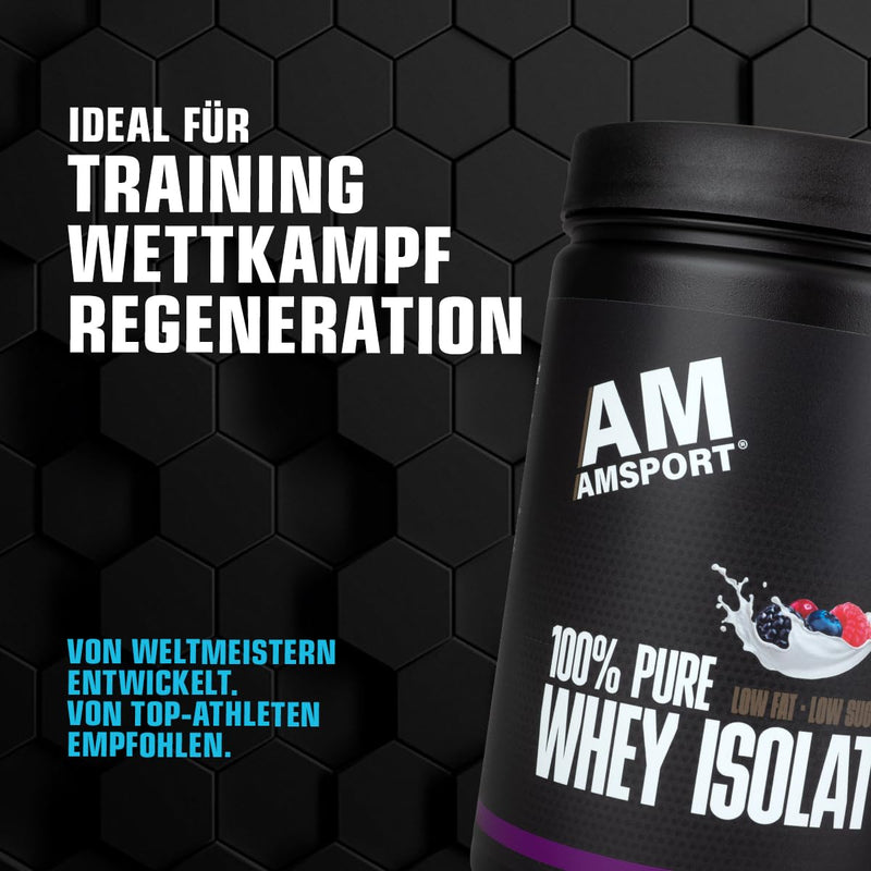 Amsport High Premium Whey Protein, Cookies & Cream, 700 G, High-Quality Protein Powder With Low Sugar And Low Fat, Protein Powder For Muscle Building And Muscle Preservation, Whey Isolate - NewNest Australia
