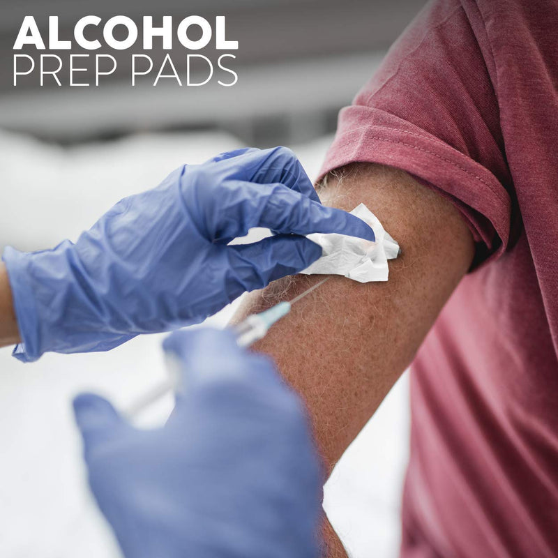 Alcohol Wipes | Individually Wrapped Alcohol Prep Pads with 70% Isopropyl Alcohol, Great for Medical & First Aid Kits | Sterile, Antiseptic 2-Ply Alcohol Swabs - 100 count 100 Count (Pack of 1) - NewNest Australia