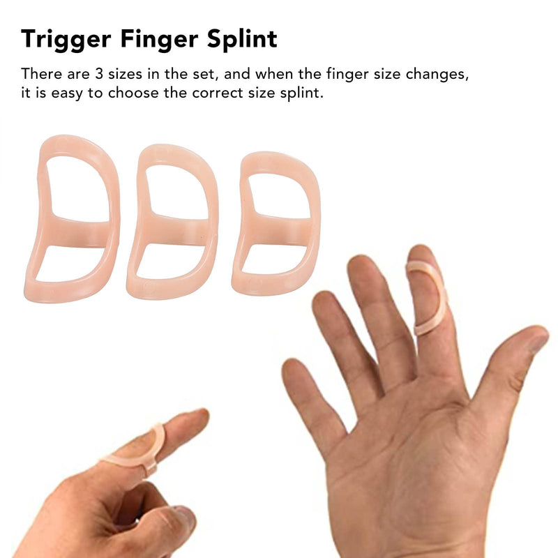 Finger Splint, 3 Pieces Finger Straightener Joint Attachment Support Finger Support For Arthritis Mallet Finger Joint Protector Mallet Finger Splint 3 Sizes 4 5 6 - NewNest Australia