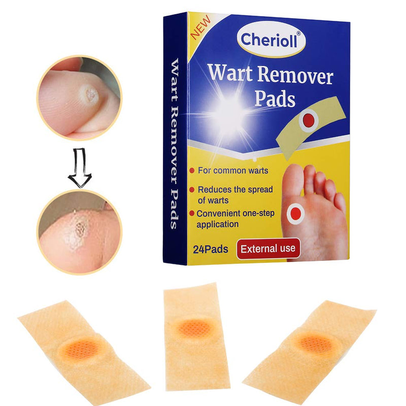 Wart Remover, Wart Removal Plasters Pad, Foot Corn Removal Plaster with Hole, Feet Callus Remove, Soften Skin Cutin Sticker Cure Toe Protector, Relief Pain Removal Warts Plaster 24 Pcs/Box - NewNest Australia