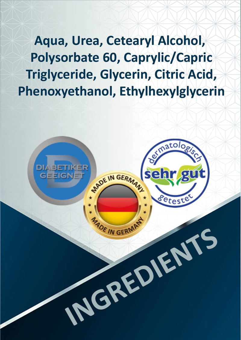 Blueline cracked cream 40% urea (100ml), foot cream for removing calluses, cream for cracked heels and feet, for treating cracks (rhagades) on hands, elbows or feet 100 ml (pack of 1) - NewNest Australia