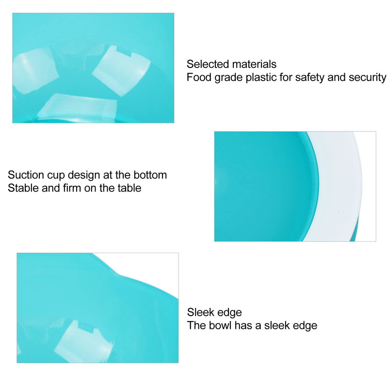 Scooper Bowl with Silicone Suction Cup - Multipurpose Spillproof Elderly Tableware Elderly Care Eating Plate Adaptive Utensils for Parkinsons Patients Disabled Apoplectic Hemiplegia - NewNest Australia