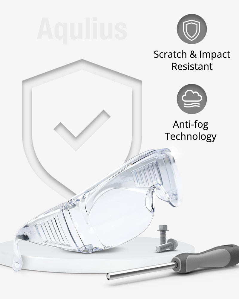 3 Pack Safety Glasses Over Eyeglasses (Anti-Fog & Scratch Resistant) Wrap Around Crystal Clear Eye Protection - OTG Safety Goggles are Perfect for Nurses, Construction, Shooting, Lab Work, & More! - NewNest Australia