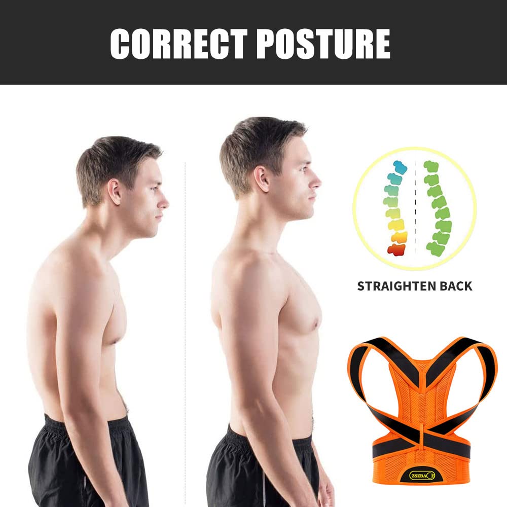 ZSZBACE Back Brace Posture Corrector for Women and Men Back Lumbar