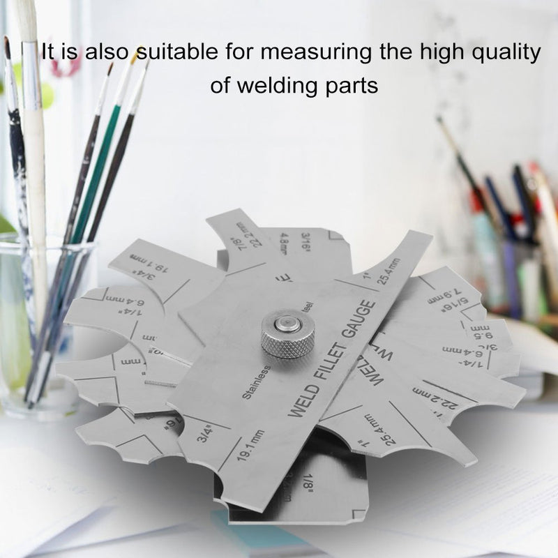 Fillet Weld Set Welding Gauge Gage Test Ulnar Welder Inspection Gauge Both Inch and Metric for Testing of Boilers, Bridges, Shipbuilding, Pressure Vessels - NewNest Australia