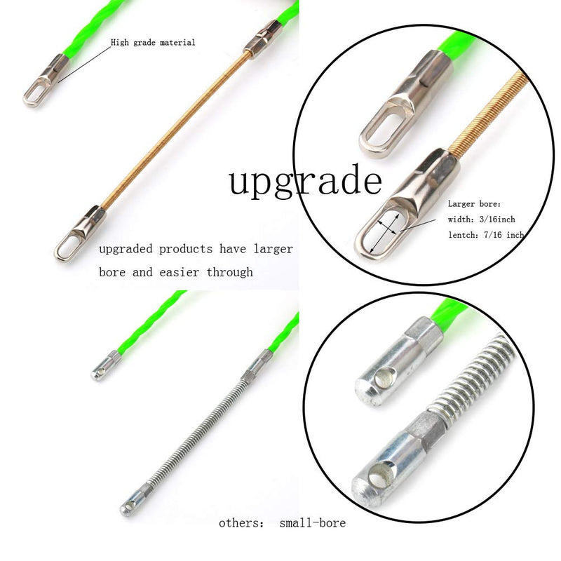 Fish Tape Wire Puller Through Wall Wire Threader Fish plus Fish Cable Fastener with Steel rope 20FT(6M) - NewNest Australia