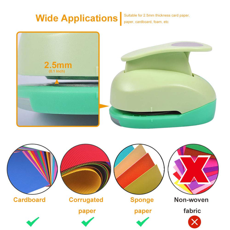 UCEC 2 Inch Paper Punch, DIY Handmade Craft Punch Shape Circle Punch Great for Crafting Scrapbooking Cards Arts Fun Projects - NewNest Australia