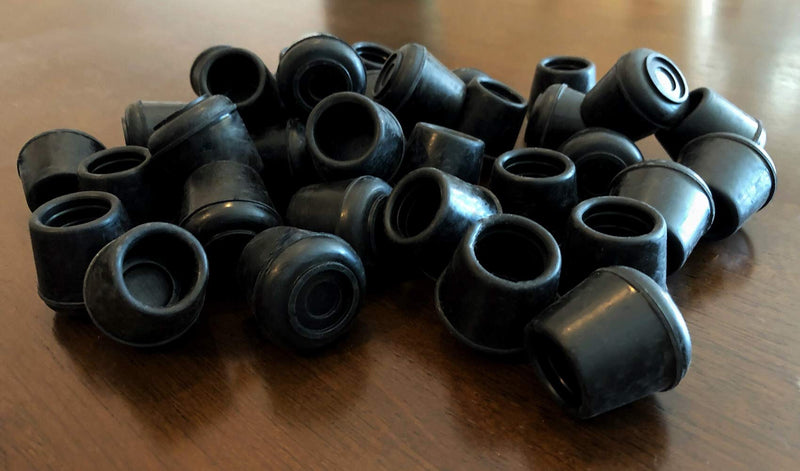 Shepherd Hardware 8761E Leg Tips 7/8-Inch Inside Diameter Rubber Chair Leg Caps, 24 Pack, Black - NewNest Australia