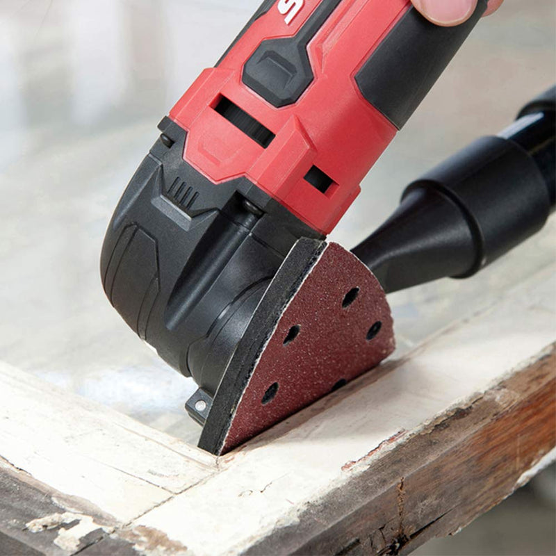 SPEEDWOX 50 Pcs Triangle Sanding Pads Hook and Loop 80 Grit 90mm 6 Holes Fit 3-1/2 Inches Oscillating Multi Tool Detail Sander Sandpaper Triangle Sanding Discs - NewNest Australia