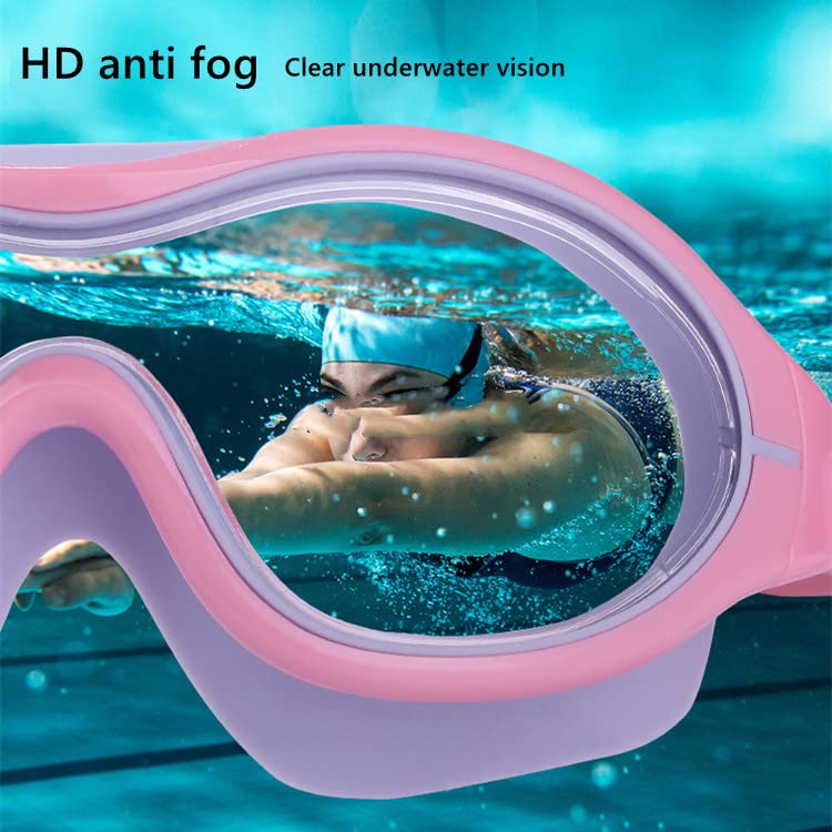UV Waterproof Anti Fog Swimwear Eyewear Swim Diving Water Glasses Adjustable Swimming Goggles Women Men Sports Eyewear White - NewNest Australia