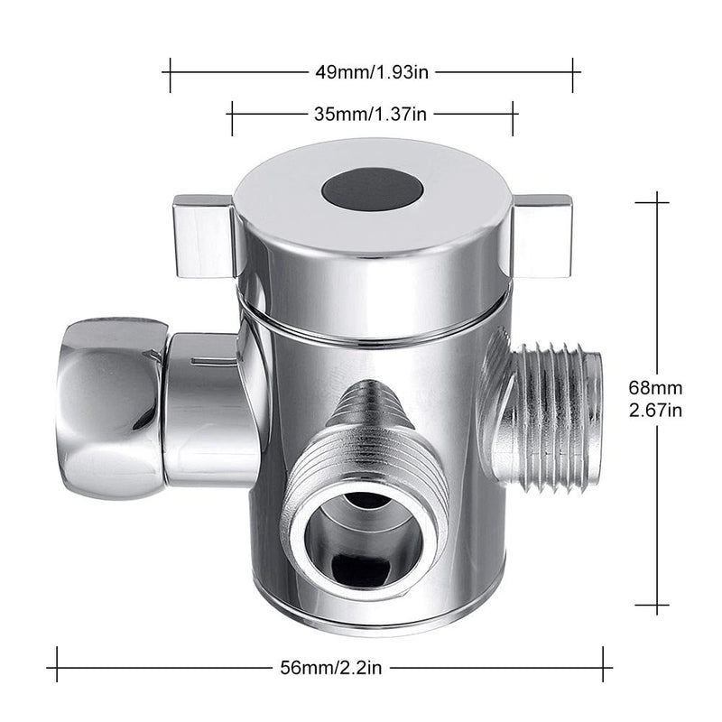 3 Way Shower Part Head Diverter Valve 1/2 Inch IPS Shower System Replacement - NewNest Australia