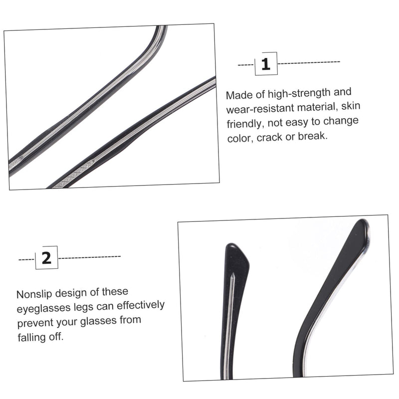 Ultechnovo 1 Pair Of Glasses Accessories Replacement Glasses Arm Glasses Leg Arm For Glasses Glasses Arm Glasses Leg Glasses Arm Replacement Ear Hooks Men Black - NewNest Australia