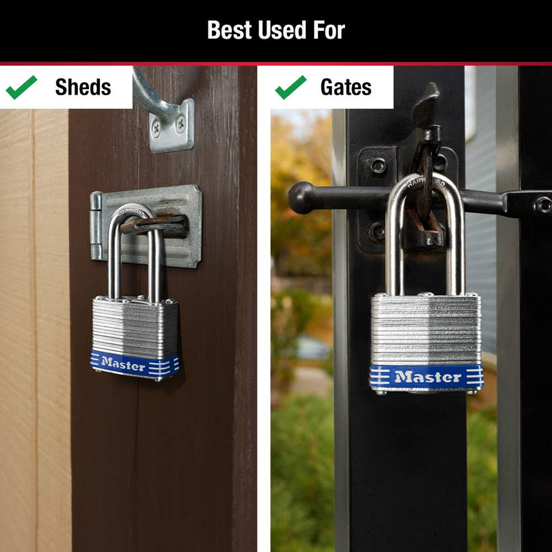 Master Lock 3TRILF Outdoor Padlock with Key, 3 Pack Keyed-Alike 3 Pack - Keyed Alike - NewNest Australia
