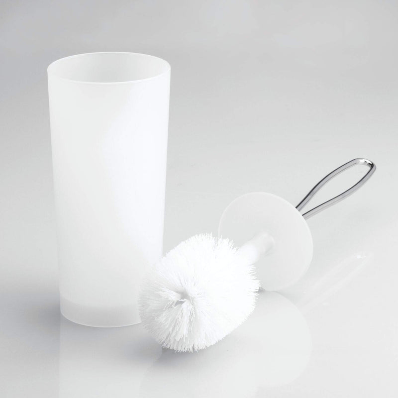 iDesign Loop Toilet Bowl Brush and Holder for Bathroom Storage - Clear - NewNest Australia