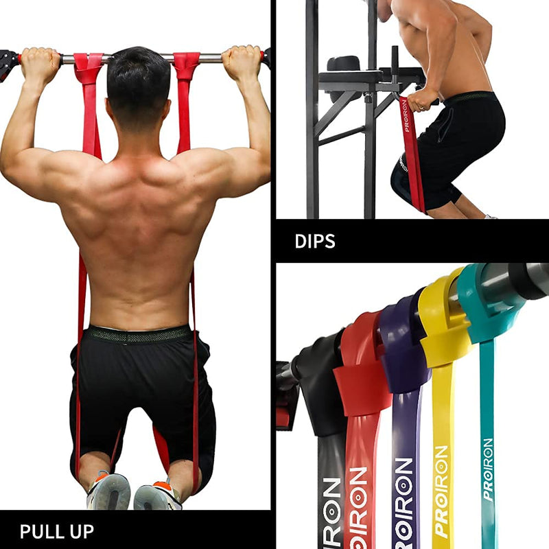 Proiron Resistance Bands - Assisted Pull up Bands - Exercise Bands for Crossfit Powerlifting Strength Training - Mobility Bands for Men and Women #1 Green (6.7-13kg) - NewNest Australia