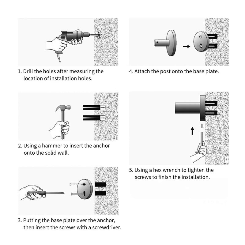 Hoooh Bathroom Double Towel Bar 24-Inch Stainless Steel Bath Towel Rack Holder Wall Mount Brushed Finish, A102L60-BN Brushed Steel - NewNest Australia