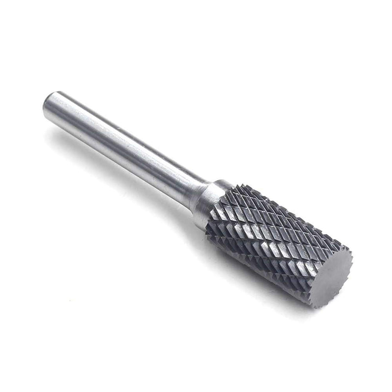 YUFUTOL SA-5 Tungsten Carbide Burr Cylinder Shape Double Cut Rotary Burr File(1/2” cutter Dia X 1”Cutter Length) with 1/4'' Shank dia,Pack of 1 - NewNest Australia