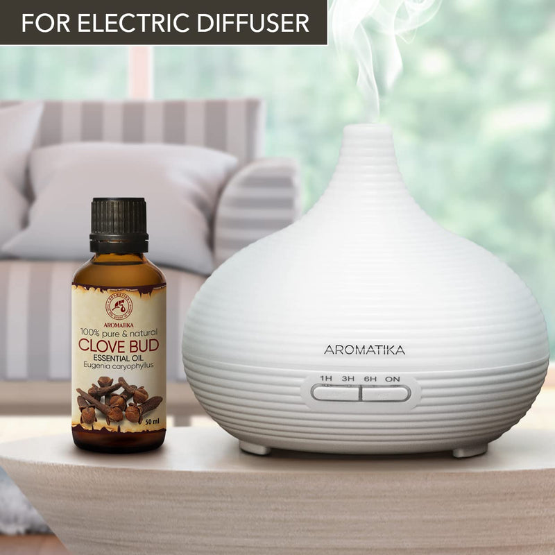 Clove Oil 50 Ml - Eugenia Caryophyllus - Indonesia - 100% Pure And Natural Clove Bud Oil For Wellness - Beauty - Aromatherapy - Relaxation - Spa - Aroma Diffuser - Oil Burner - Room Fragrance - NewNest Australia