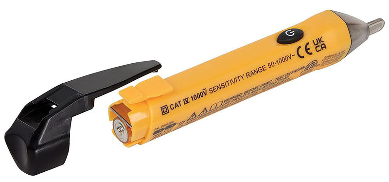 Klein Tools NCVT1P Voltage Tester, Non-Contact Voltage Detector Pen, 50V to 1000V AC, Audible and Flashing LED Alarms, Pocket Clip NCVT Pen - NewNest Australia