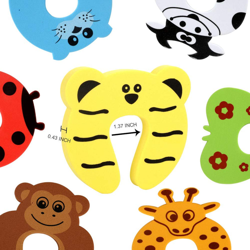 7Pcs Finger Pinch Guard, HNYYZL Cartoon Animal Door Stop Soft Foam Cushion Baby Finger Protector, Prevent Finger Pinch Injuries, Slamming Door, and Child or Pet from Getting Locked in Room - NewNest Australia