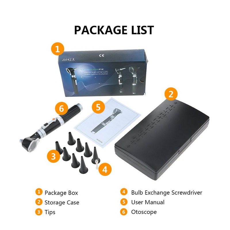 Bysameyee Mini Otoscope Magnification Diagnostic Otoscope With Led Light Direct Light Instrument For Healthy Ears For Doctors Nurses Adults Kids Baby Older Pets Animals - NewNest Australia