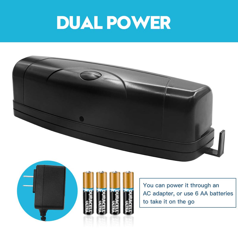 Electric 3 Hole Punch, VEYETTE Black Fast Hole Puncher 20 Sheets,Use AC or 6 AA Battery - NewNest Australia