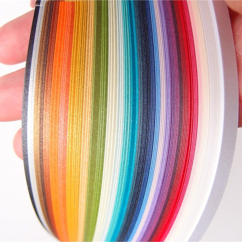 ODETOJOY 60pcs 5mm Quilling Paper Metallic Paper Strips 5mm Roll for Craft Card Making Quilling Strips (Black) Black - NewNest Australia