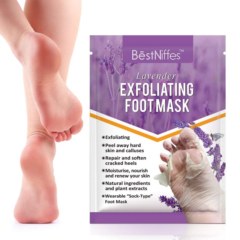 5 Pairs Foot Peel Mask - For Cracked Heels, Dead Skin & Calluses - Make Your Feet Soft & Get a Smooth Skin, Removes & Repairs Rough Heels, Dry Toe Skin - Exfoliating Peeling Natural Treatment - NewNest Australia