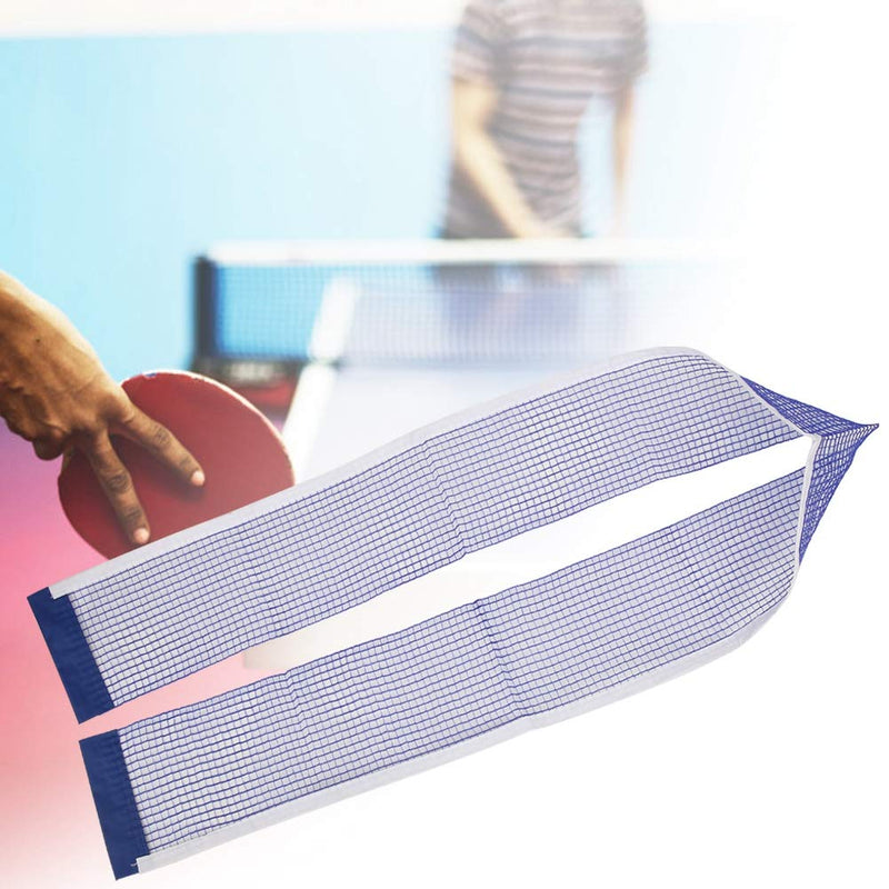 Ping Pong Net Set, Portable Simple Polyester Ping Pong Net Replacement Portable Ping Pong Practice Net Table Tennis Net with Metal Bracket Sports Replacement Accessories Blue - NewNest Australia