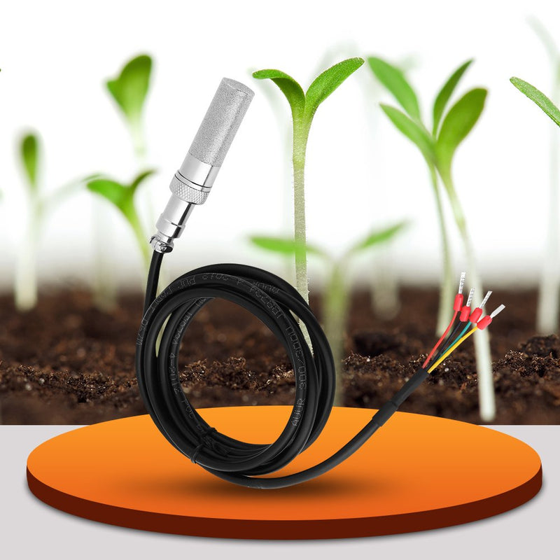 Walfront FS200-SHT10 Soil Temperature and Humidity Sensor Probe, Digital Soil Moisture Sensor Meter Idea for Garden Lawn Plant Pot - NewNest Australia