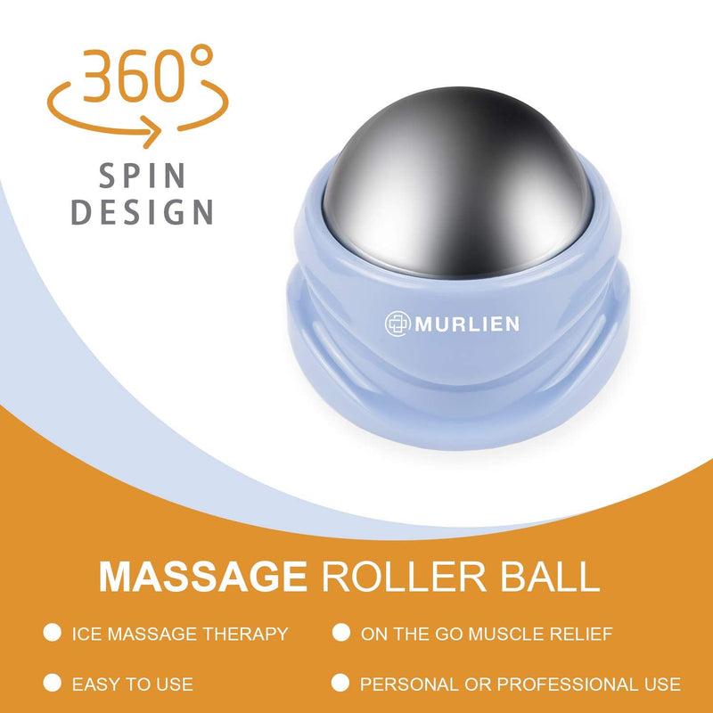 MURLIEN Ice Therapy Massage Roller Ball, Manual Massager for Trigger Point, Deep Tissue Massage, Alleviating Muscle Tension and Pain Relief, Suitable for Neck, Back, Shoulders, Arms, Legs, Thighs etc. - NewNest Australia