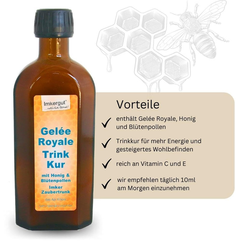 Beekeeping Beekeeper Magic Potion, Royal Jelly Drinking Treatment, with Royal Jelly and Flower Pollen, 250ml - NewNest Australia