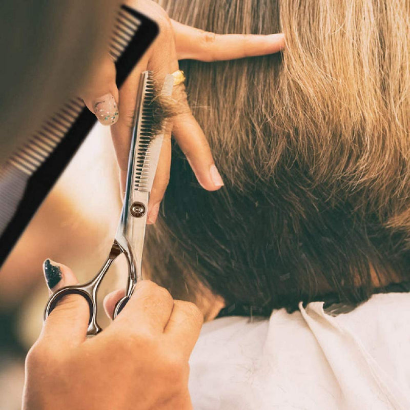 ESSOY professional thinning scissors, hair scissors (6.7 inches), stainless steel haircut scissors for the salon at home, hairdressing scissors for women, men, children, silver - NewNest Australia