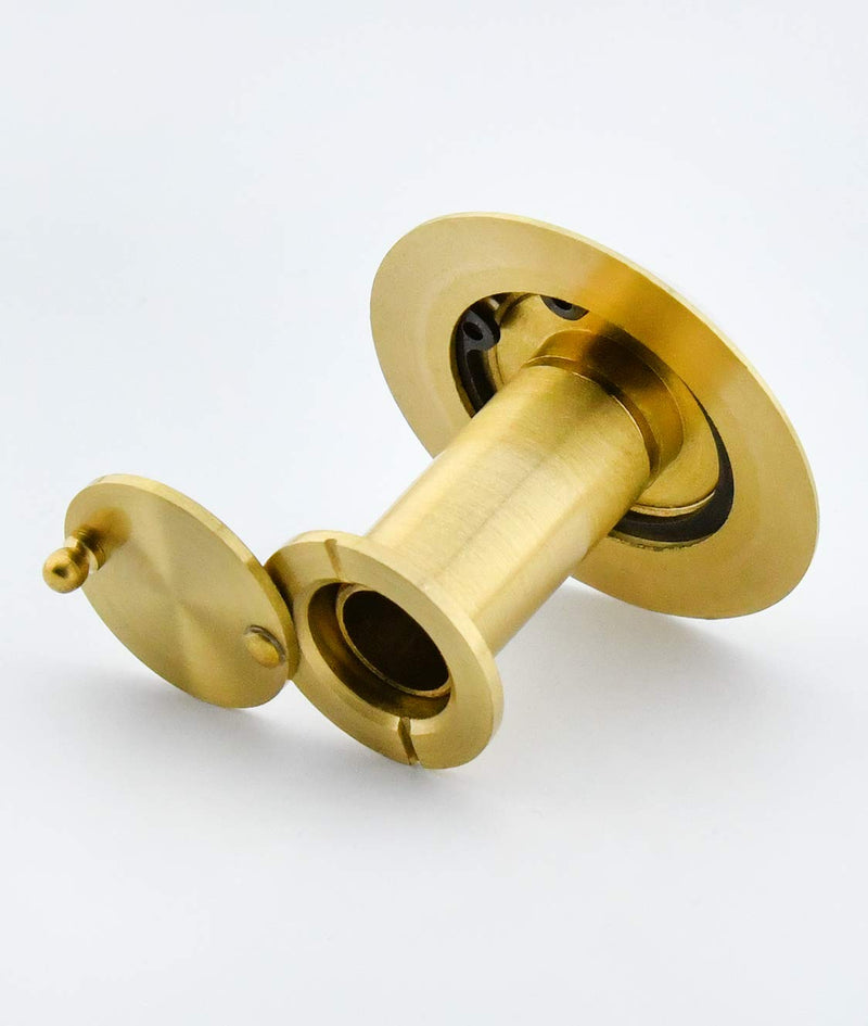 Earl Diamond Safety Peek Peep Holes,Solid Brass Anti-Prying Door Viewer/Peephole with Heavy Duty Rotating Privacy Cover for 1-3/8" to 2-1/6" Doors, Door Viewer for Home Office Hotel Satin Gold - NewNest Australia