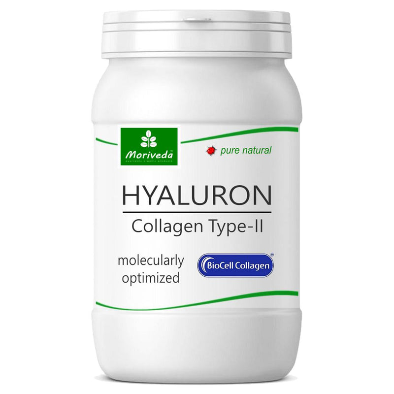 MoriVeda BioCell® Collagen capsules I 120 pieces I with collagen II, hyaluronic acid and condroitin sulfate with high bioavailability I for skin, hair and joints I Biocell® Collagen made in Germany I 2x60 BioCell 120 pieces (pack of 2) - NewNest Australia