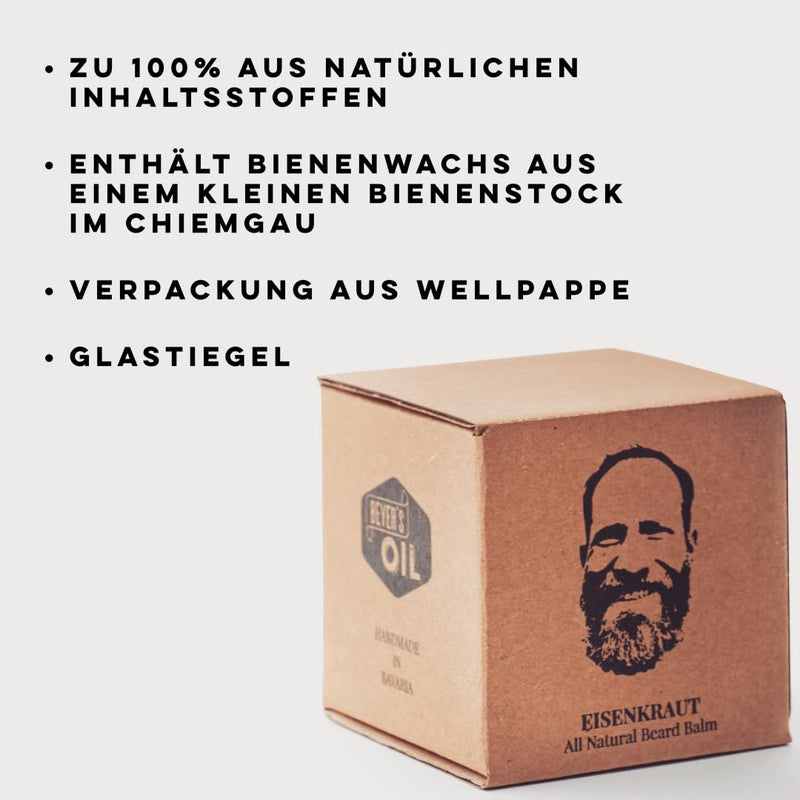 Beyer's Oil Beard Balm Verbena 60ml - Beard care balm from Bavaria - Nourishes the skin, makes the beard soft and smooth - NewNest Australia