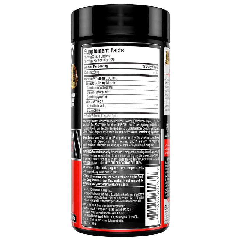 Creatine Pills | Six Star Post Workout X3 Creatine Capsules | Creatine Monohydrate Blend | Muscle Recovery & Muscle Builder for Men & Women | Creatine Supplements | Creatina Monohidratada, 20 Servings - NewNest Australia