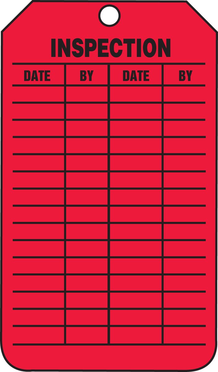 Accuform TRS322CTP Scaffold Status Tag, Legend"Warning This Scaffold is NOT Complete - DO NOT USE", 5.75" Length x 3.25" Width x 0.010" Thickness, PF-Cardstock, Black on Red (Pack of 25) - NewNest Australia