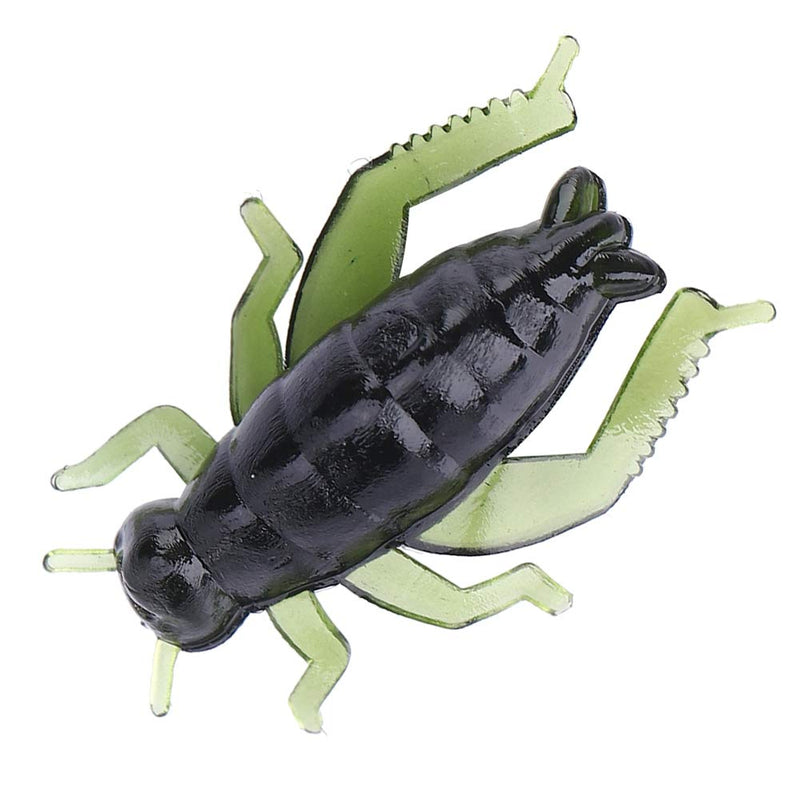 50PCS Soft Fishing Lure Kit Fishing Baits Fake Artificial Lure Green Soft Plastic Cricket Insects - NewNest Australia