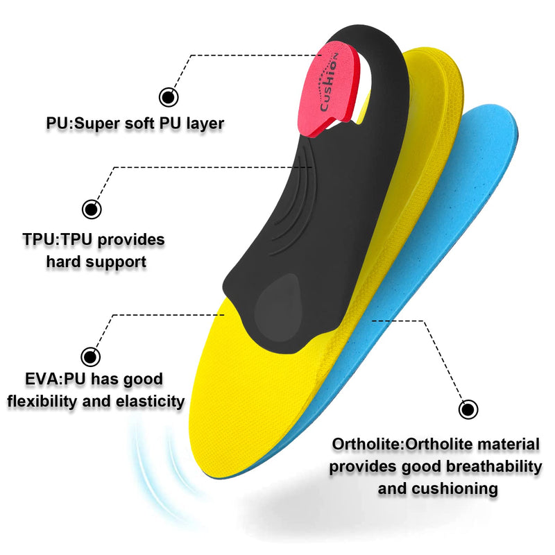 VALsole Orthotic Insole,Arch SupportFor Insole,Plantar FasciitisInsole ,for OverPronation,Flat Feet,Metatarsalgia,Heel Pain, Insoles for Men and Women,Blue (UK 12-30.5cm, Blue-V227) UK 12-30.5cm - NewNest Australia