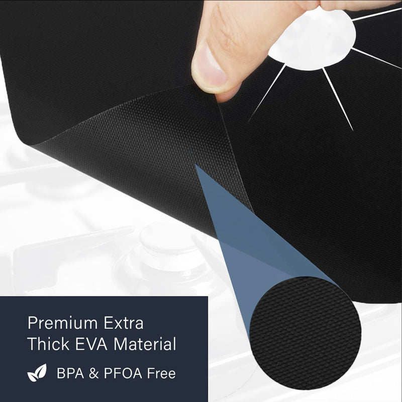 Gas Stove Burner Covers by Linda’s Essentials (10 Pack) - Extra Thick Non Stick Reusable Stove Top Covers for Gas Burners, Heat Resistant Gas Range Protectors Covers - Keeps Stovetop Clean - NewNest Australia