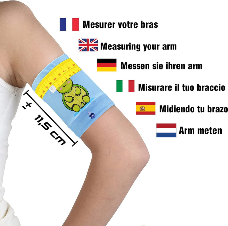 Slide Band Children, Glucose Sensor Protection Bracelet Freestyle Libre, Medtronic, Dexcom Or Omnipod - Comfortable Reusable Diabetic Tape (Junior.Xs (17-19 Cm)) - NewNest Australia