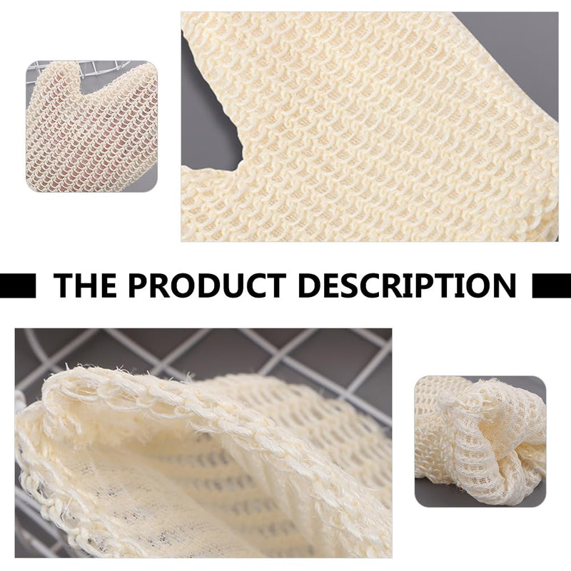 Beavorty Pack of 2 Sisal Bath Gloves Bath Gloves Bath Scrubber for Body Spa Towels Exfoliating Gloves for Body Exfoliating Massage Gloves Body Wash Glove - NewNest Australia