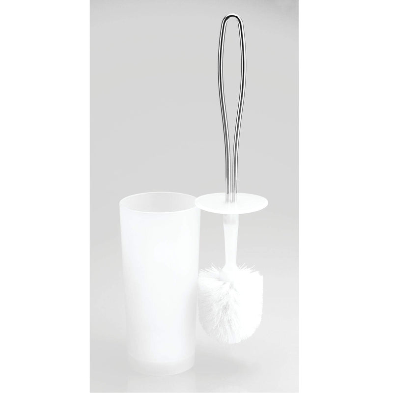 iDesign Loop Toilet Bowl Brush and Holder for Bathroom Storage - Clear - NewNest Australia