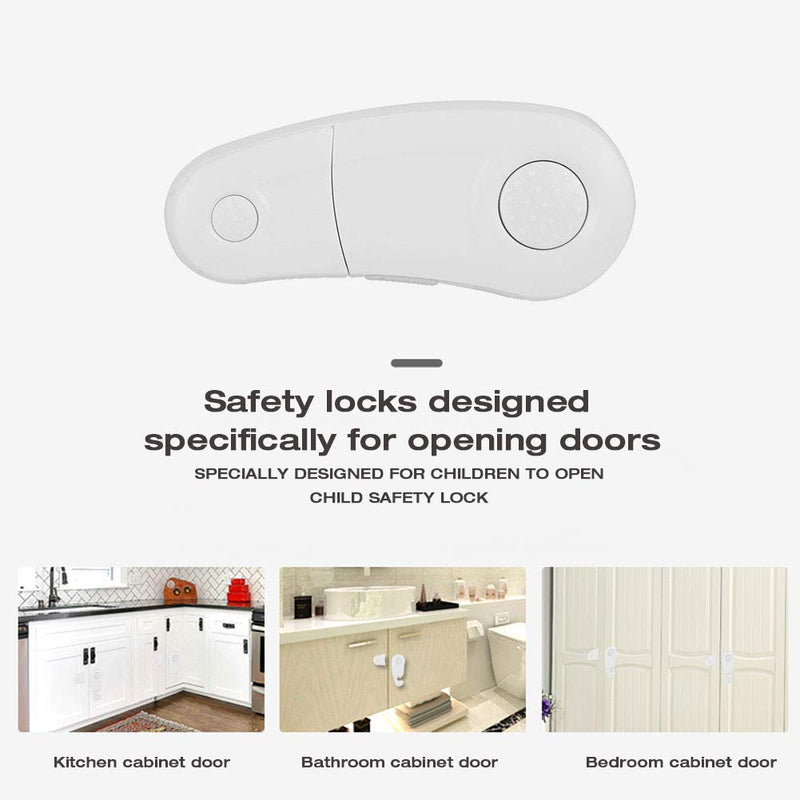 Baby Safety Magnetic Cabinet Lock Set,Child Safety Locks for Cabinets, Doors, Drawers,Cabinet Locks for Babies 6 Childproof Safety Locks, 2 Keys No Drilling & Screws - NewNest Australia