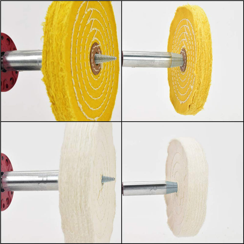 1/2" Spindle Adapter Pair 3/16-10/16" Arbor Hole Cloth Polishing Wheel 2 PCS 1/2“ - NewNest Australia