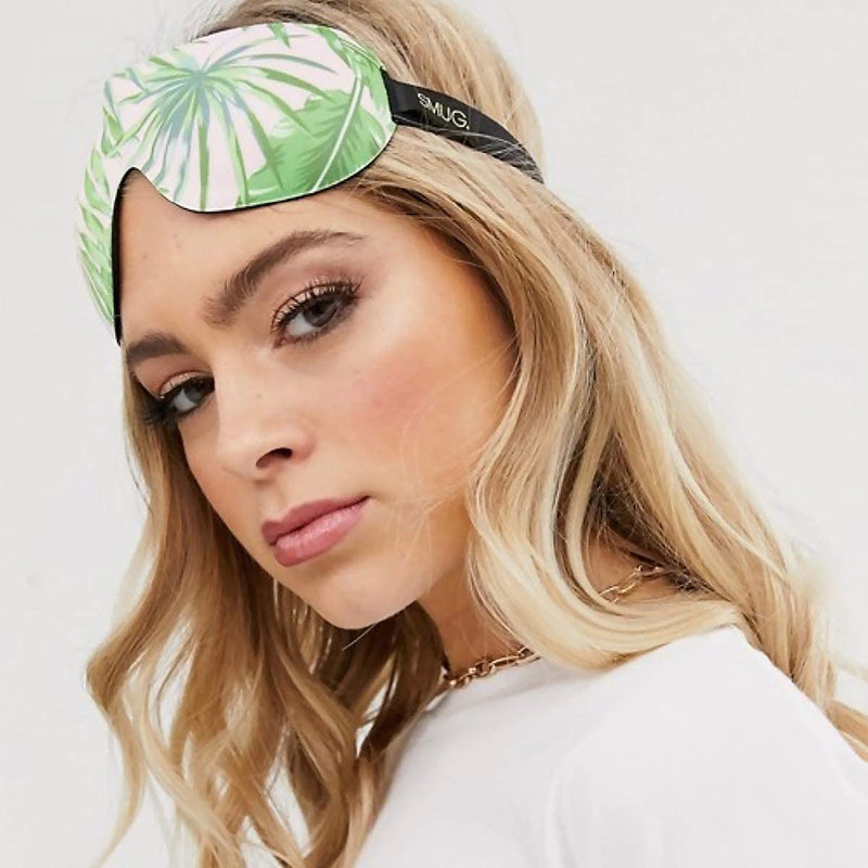 SMUG 100% Blackout Sleep & Eye Mask | Eyelash Extension Friendly | Eye Masks for Sleeping | Sleep Masks for Women & Men | Straps for Dream Comfort & Adjustability | Palm - NewNest Australia